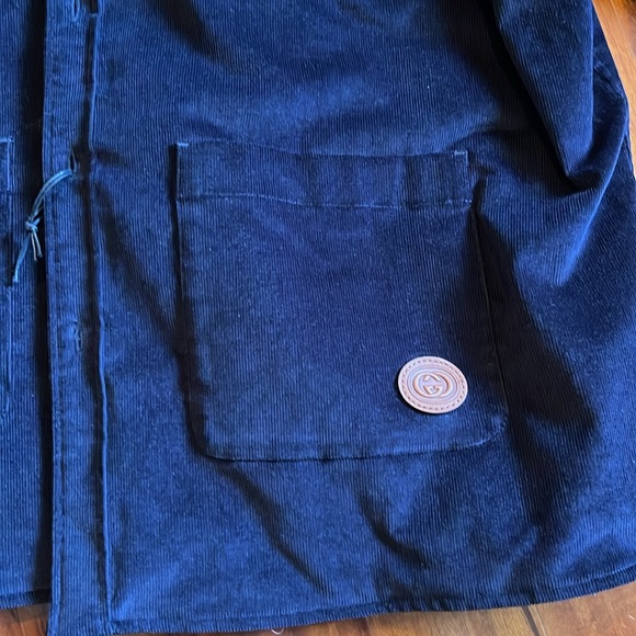 Men Gucci Corduroy Stretch Quilted Jacket - Picture 3 of 12